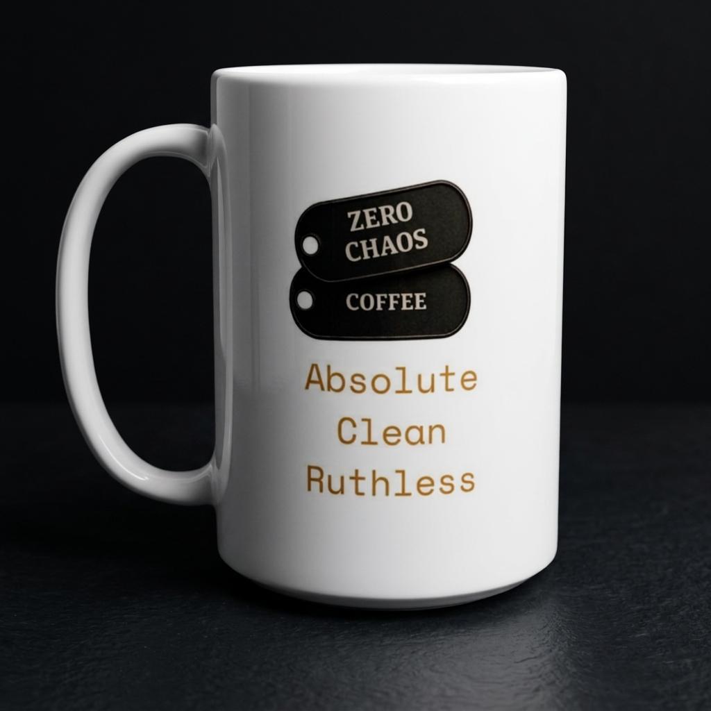 Zero Chaos Mug | Through It. Not Around It. | 15oz Ceramic Mug | Zero Chaos Coffee