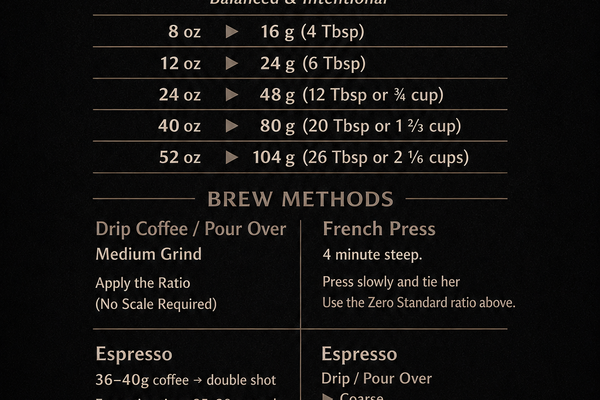 The Zero Ratio: 2 Grams Per Ounce Is the Standard
