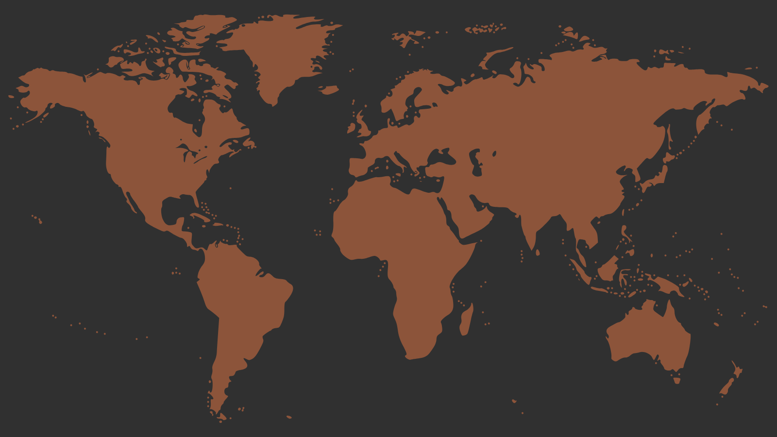 Zero Chaos Coffee global sourcing regions map