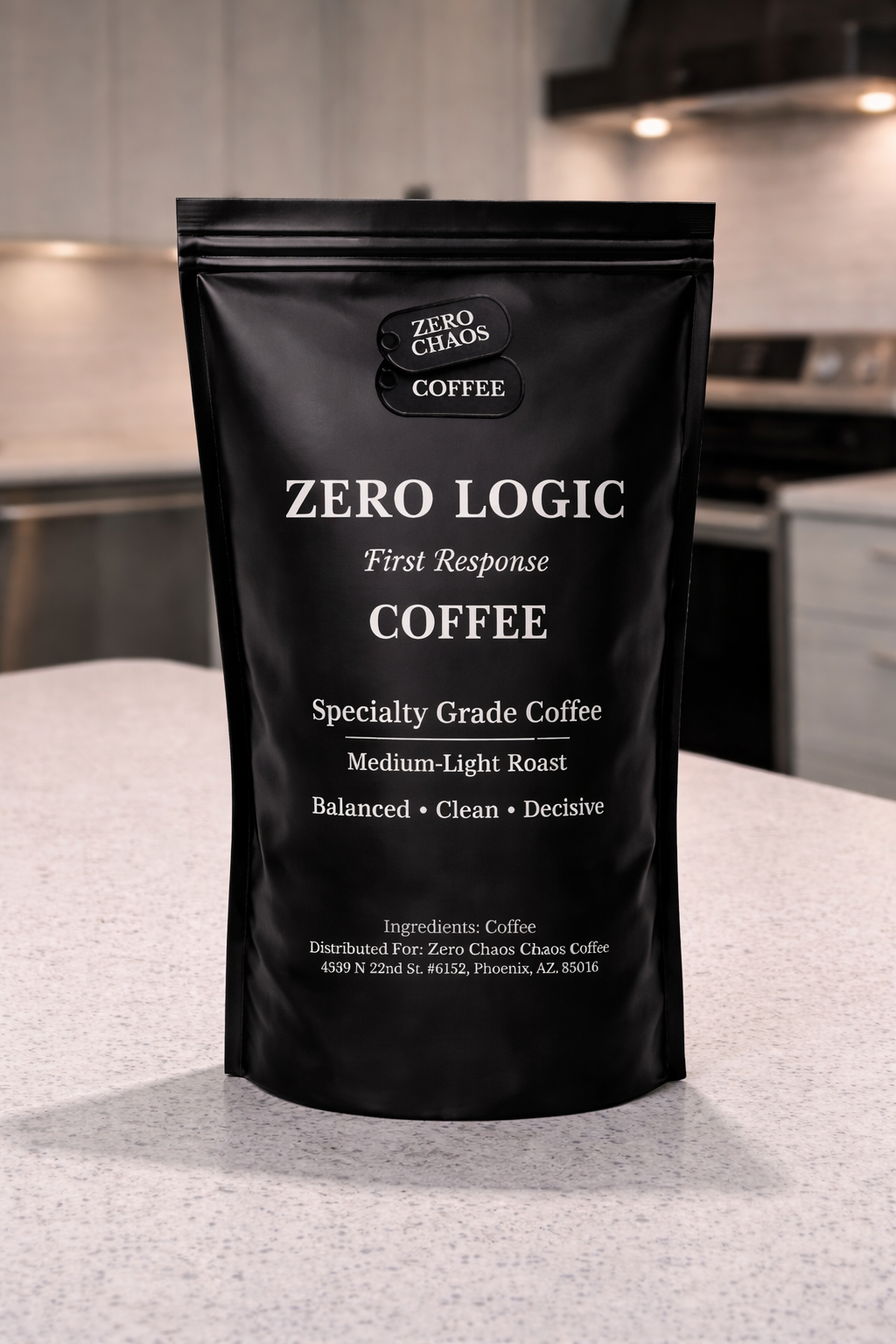 Zero Logic bag — medium-light roast first response — Zero Chaos Coffee