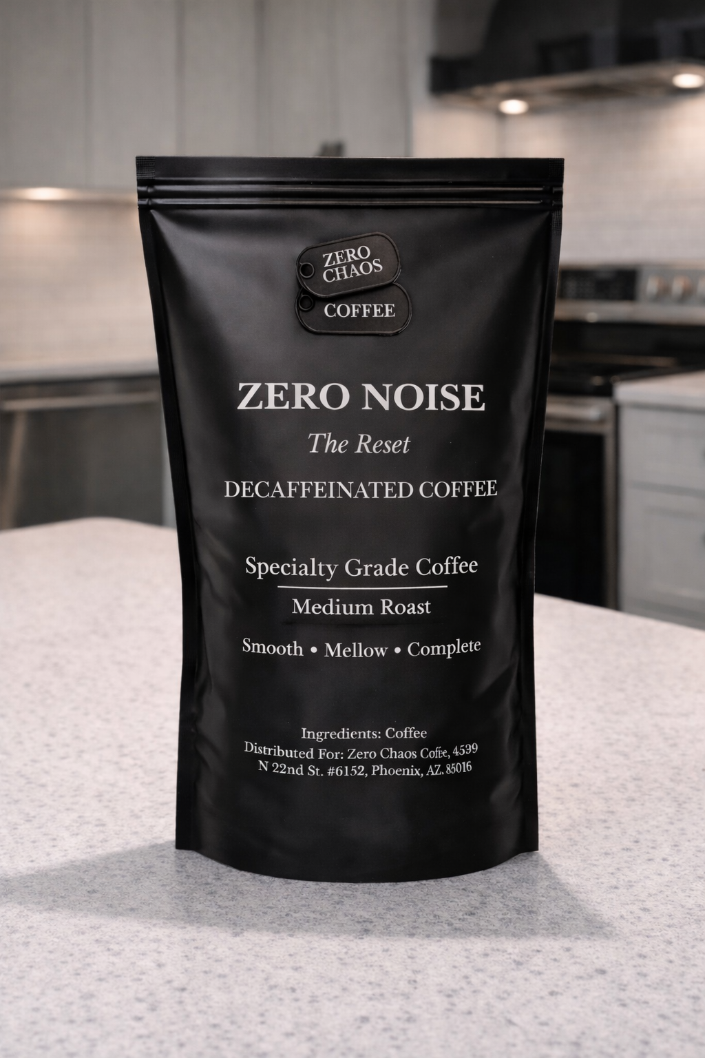 Zero Noise bag — Swiss Water decaf cognitive reset — Zero Chaos Coffee